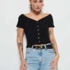 Best - Alessia Top - Jet Black Crop Tops