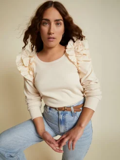 Clearance - Esther Sweatshirt - White Chocolate Sweaters & Knits