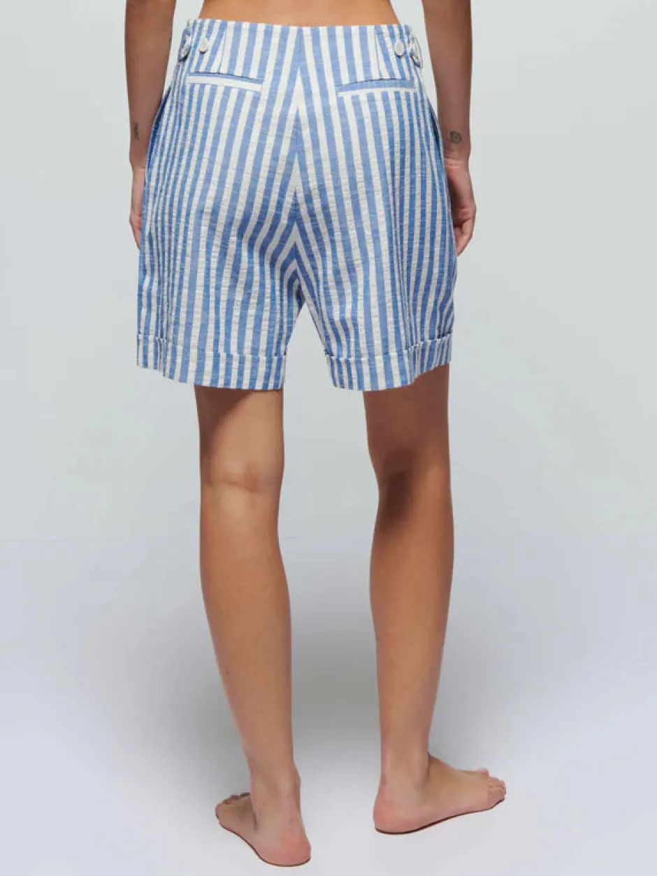 Online - Maja Short - Parisian Blue Stripe Shorts