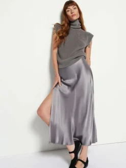 Clearance - Maribel Skirt - Smoke Long Skirts