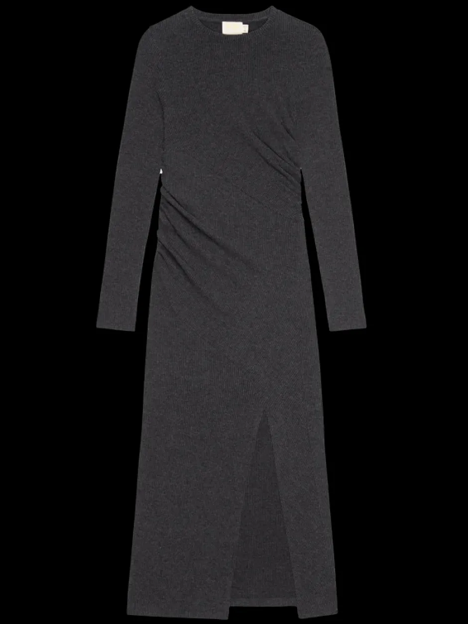 Outlet - Penn Dress - Dark Charcoal Heather Dresses | Long Dresses