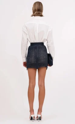 Clearance - Amara Skirt - Denim Mini Skirts