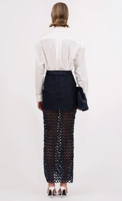 Sale - Bria Skirt - Denim Long Skirts