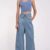 Online - Eve Crop - Blue Crop Tops