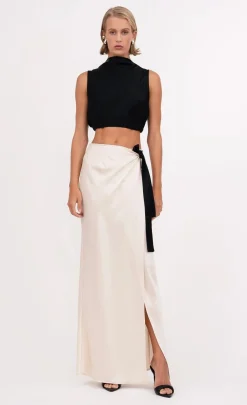 Online - Farah Skirt - Champagne Long Skirts