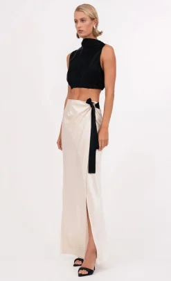 Online - Farah Skirt - Champagne Long Skirts