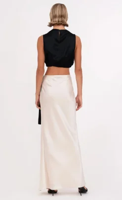 Online - Farah Skirt - Champagne Long Skirts