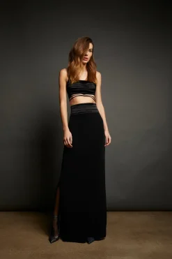 Outlet - Kay Skirt - Black Long Skirts