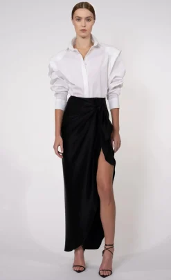 Clearance - Kylie Skirt - Black Long Skirts