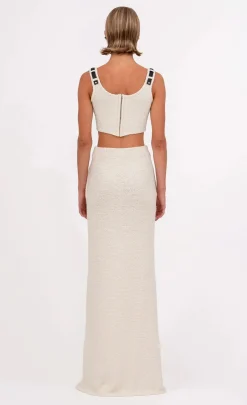 Discount - Simone Skirt - Ivory Long Skirts