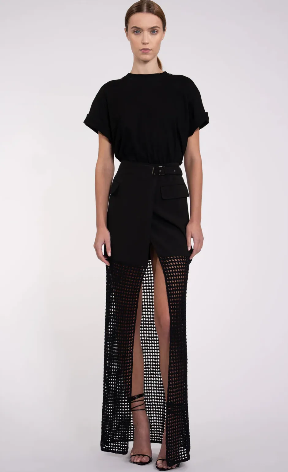 Outlet - Tyra Skirt - Black Long Skirts