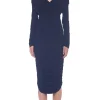 New - Long Sleeve Tara Dress - Black Dresses | Midi