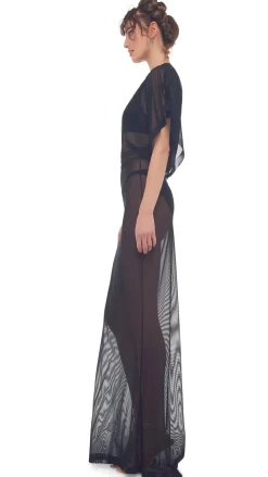 Best - Obie Gown - Black Mesh Dresses | Long Dresses