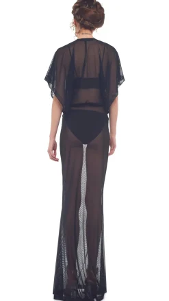Best - Obie Gown - Black Mesh Dresses | Long Dresses