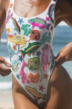New - Arizona One Piece Swimsuit - White One Piece
