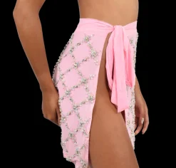 Best - Elani Self Tie Lightweight Sarong - Pink Coverups