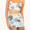 Discount - Vegas Crop Top - Blue Crop Tops