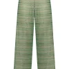 Fashion - Shiny Stripes Pants - Green Coverups