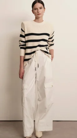 Clearance - Mia Sweater - Navy Stripe Sweaters & Knits
