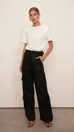 Outlet - Ozzy Cargo Pant - Black Pants