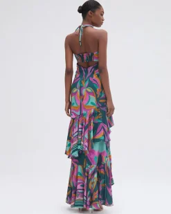 Discount - Aljezur Collar Dress - Green Long Dresses | Dresses
