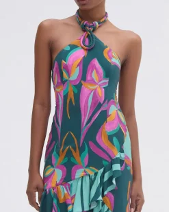 Discount - Aljezur Collar Dress - Green Long Dresses | Dresses