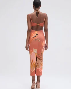 Clearance - Bananier Midi Dress - Peach Long Dresses | Midi