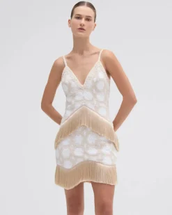 Discount - Crochet Plunge Mini Dress - Off White Mini Dresses | Dresses