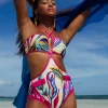 Hot - Flora Cut Out Swimsuit - White One Piece