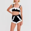 Sale - Merian Knit Short - Black Coverups