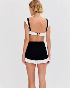 Sale - Merian Knit Short - Black Coverups