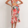 New - Rio Midi Wrap Skirt - Pink Long Skirts