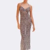 Best - Speckled Poa Maxi Dress - Off White Multi Midi | Midi Dresses
