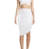 Outlet - Cassie Skirt - White Mesh Long Skirts