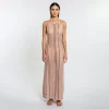 Hot - Harley Halter Dress - Sand Crochet Dresses | Coverups