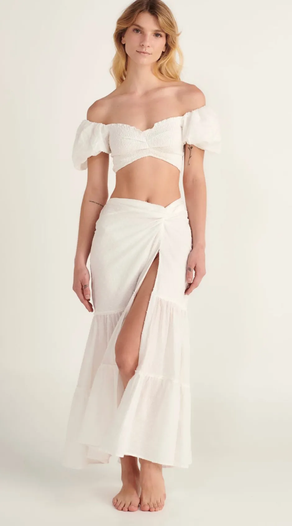 Sale - Valentina Skirt - White Lotus Long Skirts