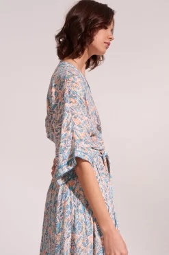 Clearance - Long Dress Adha - Orange Feuille Dresses | Long Dresses