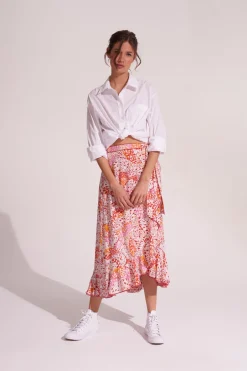 Online - Long Skirt Aude - Orange Ailes Long Skirts