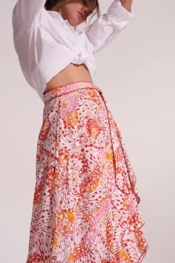 Online - Long Skirt Aude - Orange Ailes Long Skirts