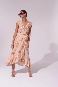New - Midi Dress Aude - Yellow Pensee Dresses | Midi
