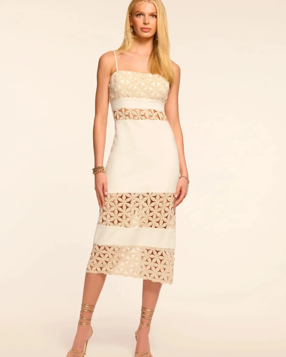Online - Abby Dress - White Floral Dresses | Midi