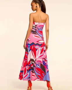 Sale - Bernarda Strapless Maxi Dress - Rosa Paradiso Midi | Midi Dresses