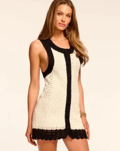 New - Chelsea Colorblock Knit Mini Dress - Ivory Colorblock Mini Dresses | Dresses