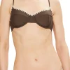 Hot - Emmeline Underwire Bikini Top - Beach Brown w/Cream Bikini