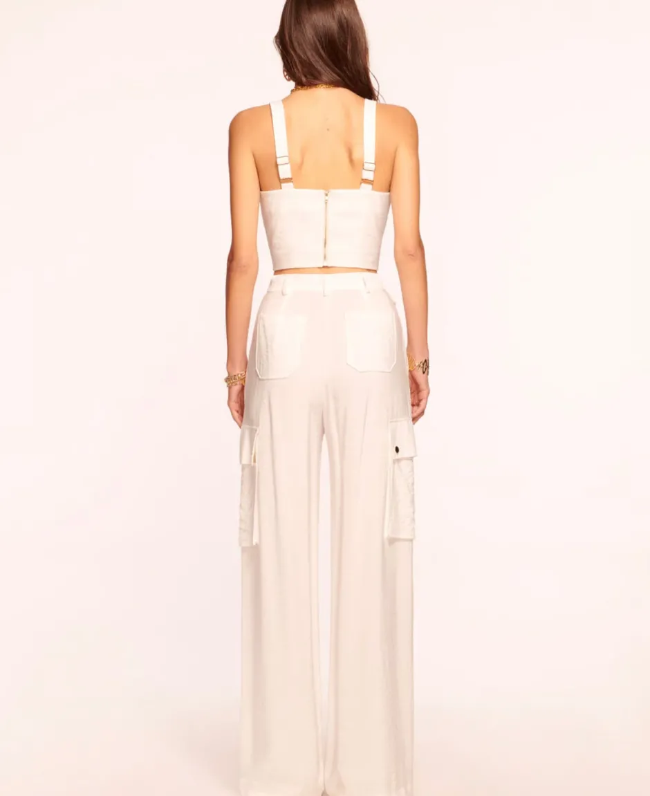 New - Gabi Crop Top - Ivory Crop Tops