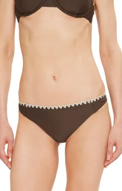 Outlet - Iliana Bikini Bottom - Beach Brown w/Cream Bikini