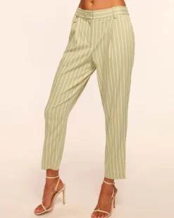Best - Ingrid Cropped Pant - Mint Canvas Pants