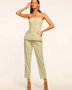 Best - Ingrid Cropped Pant - Mint Canvas Pants
