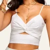 Online - Leslie Top - Ivory Crop Tops