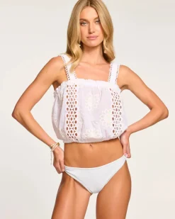 Clearance - Misha Coverup Top - White Coverups
